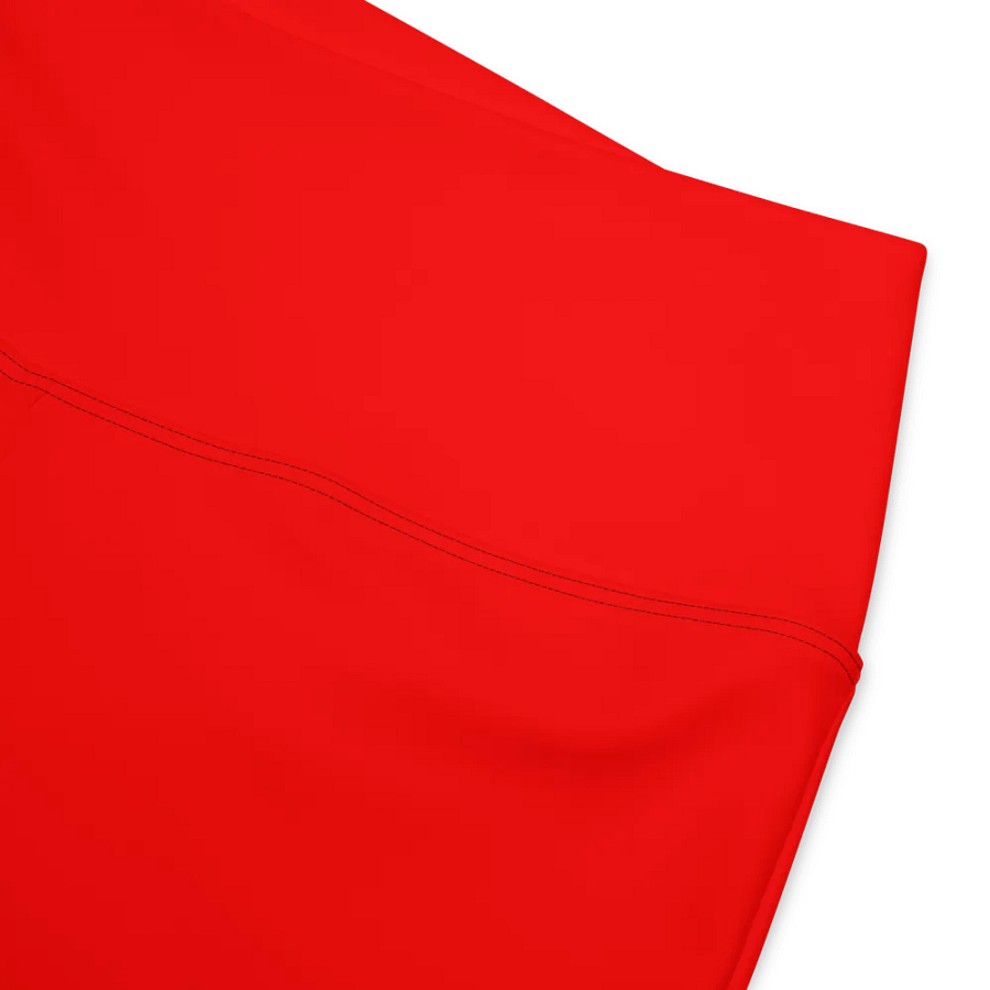 Plain Color Red Flare Leggings product image (8)