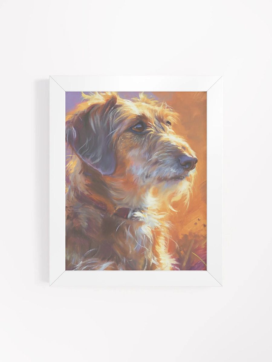 Contemplative Terrier Framed Art Print product image (4)