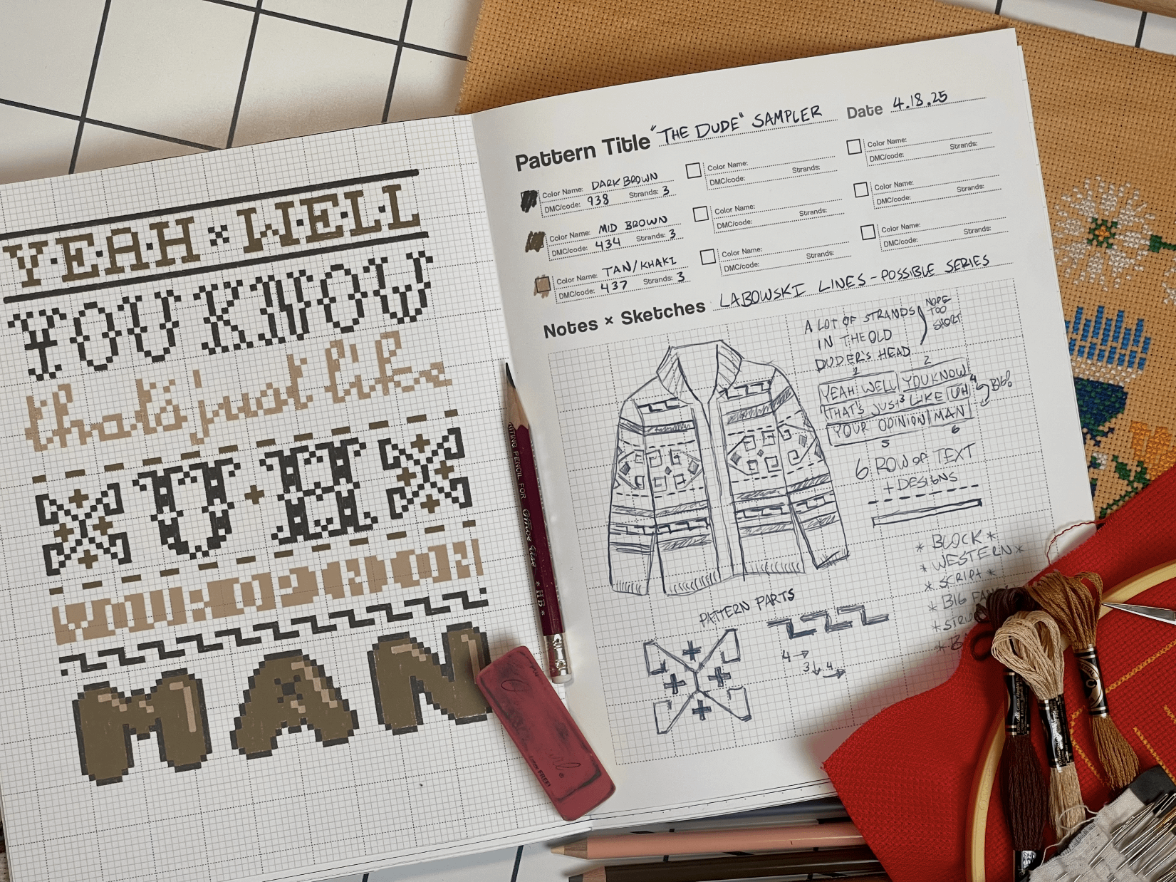 Unruly Cross-Stitch Planner - Digital Download product image (1)