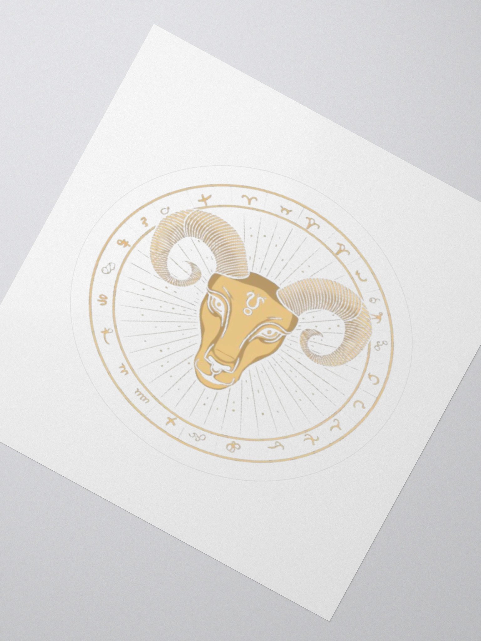 Aries Zodiac Kisscut Sticker product image (6)