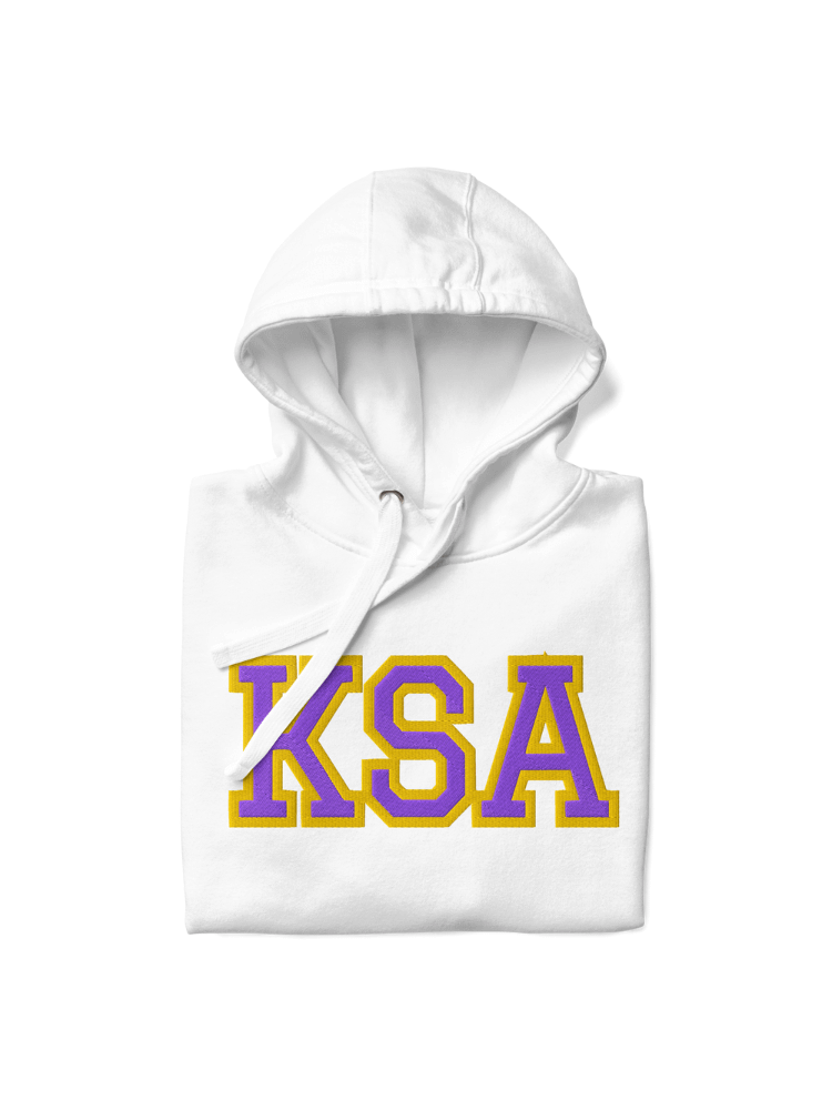 KSA Embroidered Hoodie (White) product image (8)