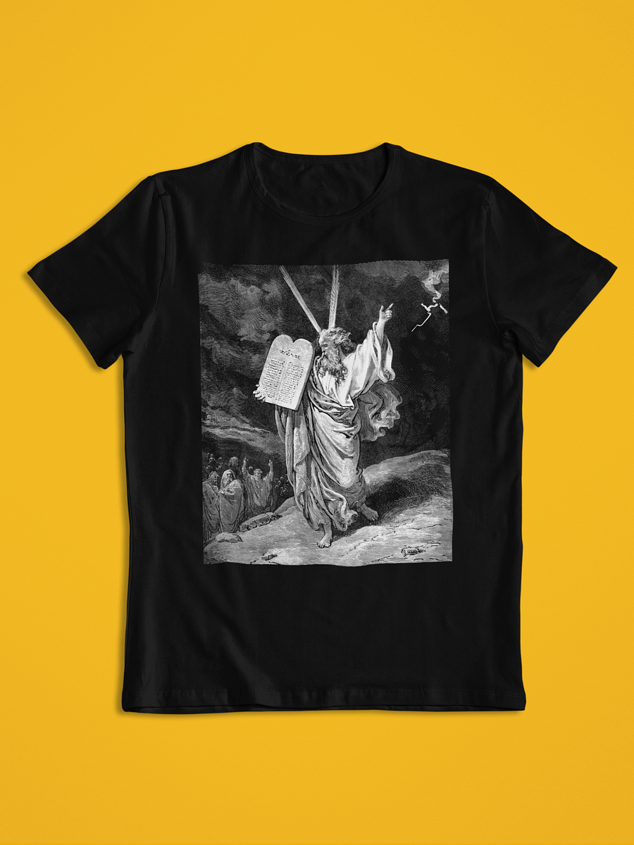 Moses Coming Down From Mount Sinai Gustave Dore Bible Illustration Unisex T-Shirt product image (1)