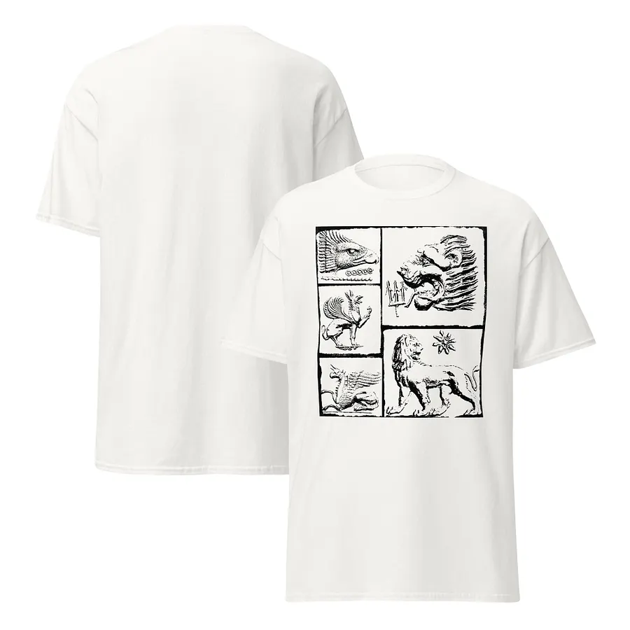Lion versus Griffin Eternal Fight, White T-shirt product image (2)