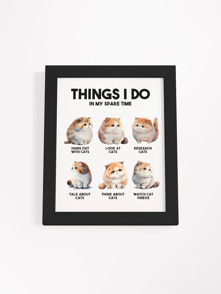 Things I Do in My Spare Time Wall Art product image (1)