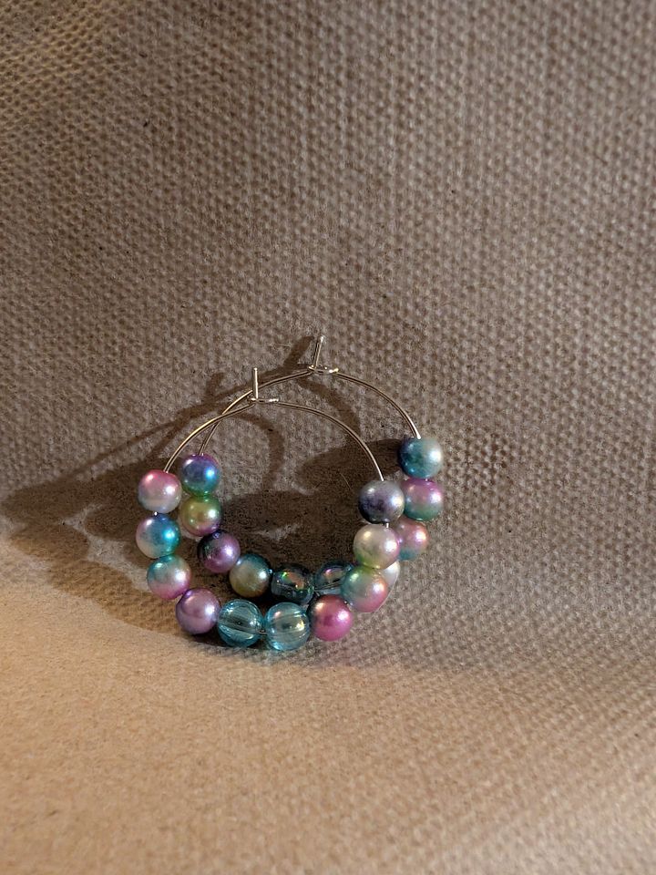 Beaded Hoop Earrings! product image (1)