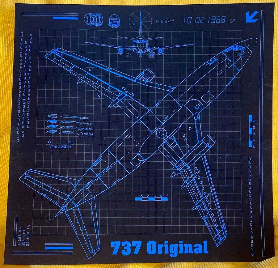 737 Original Blueprint Poster product image (5)