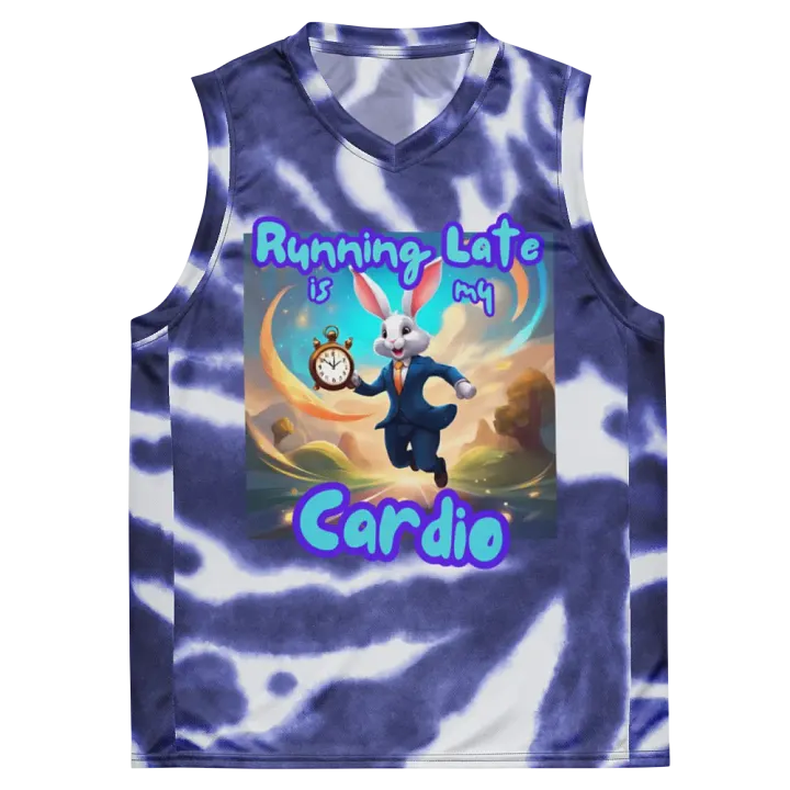 Hare's Running Late Basketball Jersey product image (1)