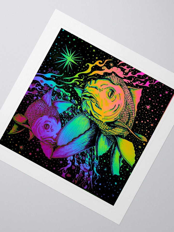 Limited Edition Pisces Zodiac Kiss Cut Stickers product image (2)