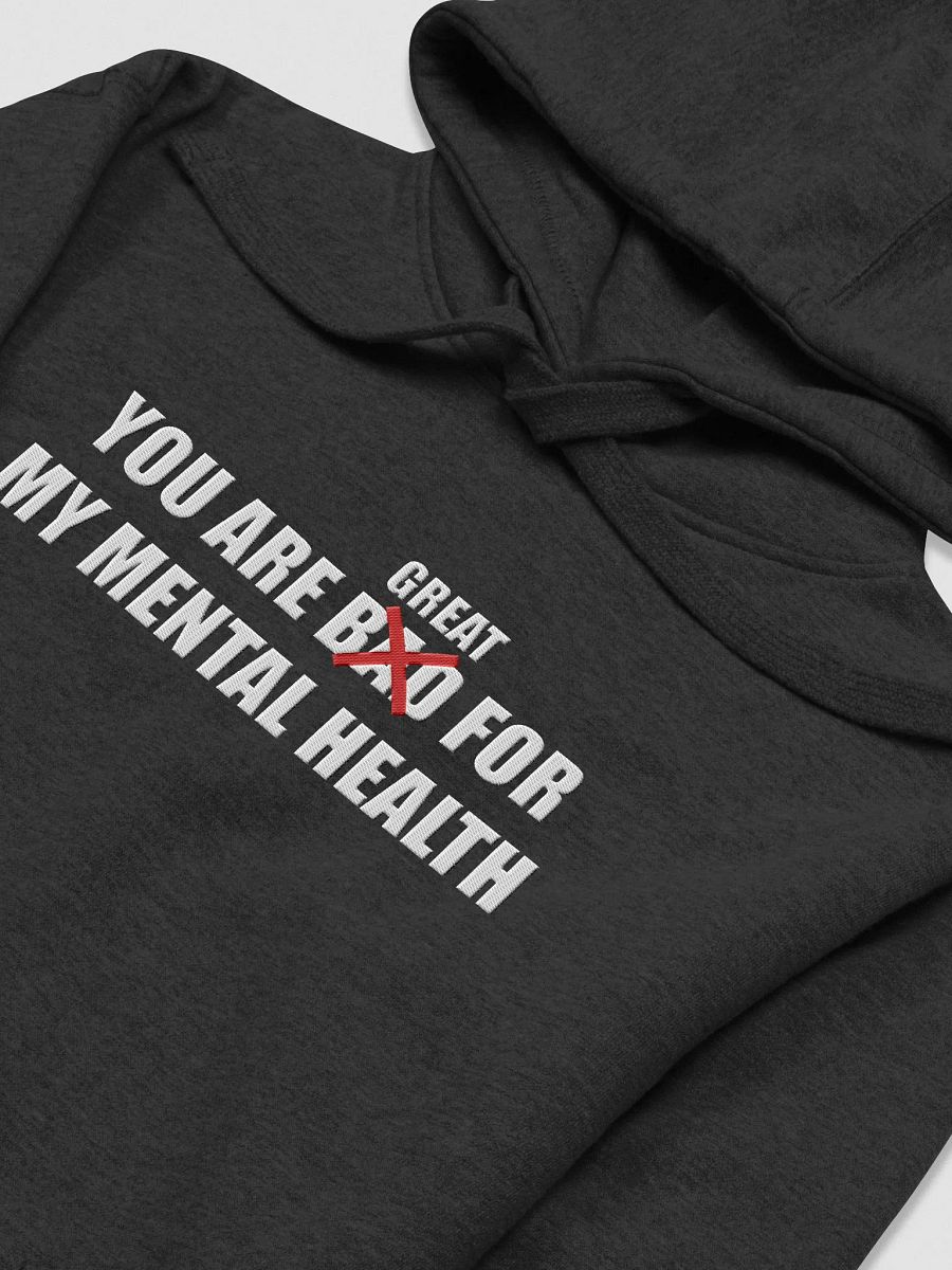You are great for my mental health Hoodie (Embroidered) product image (3)