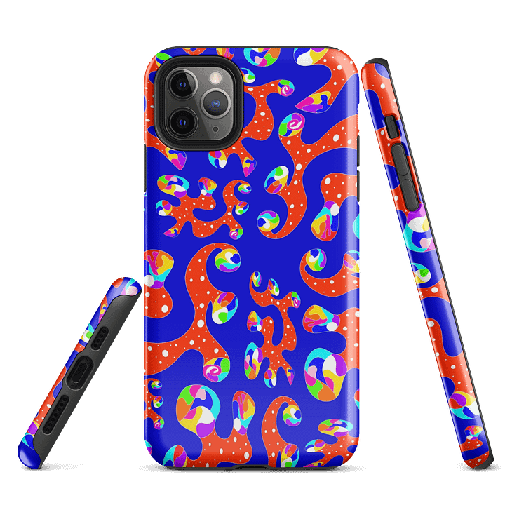 Vibrant Red Abstract iPhone® Tough Case product image (3)
