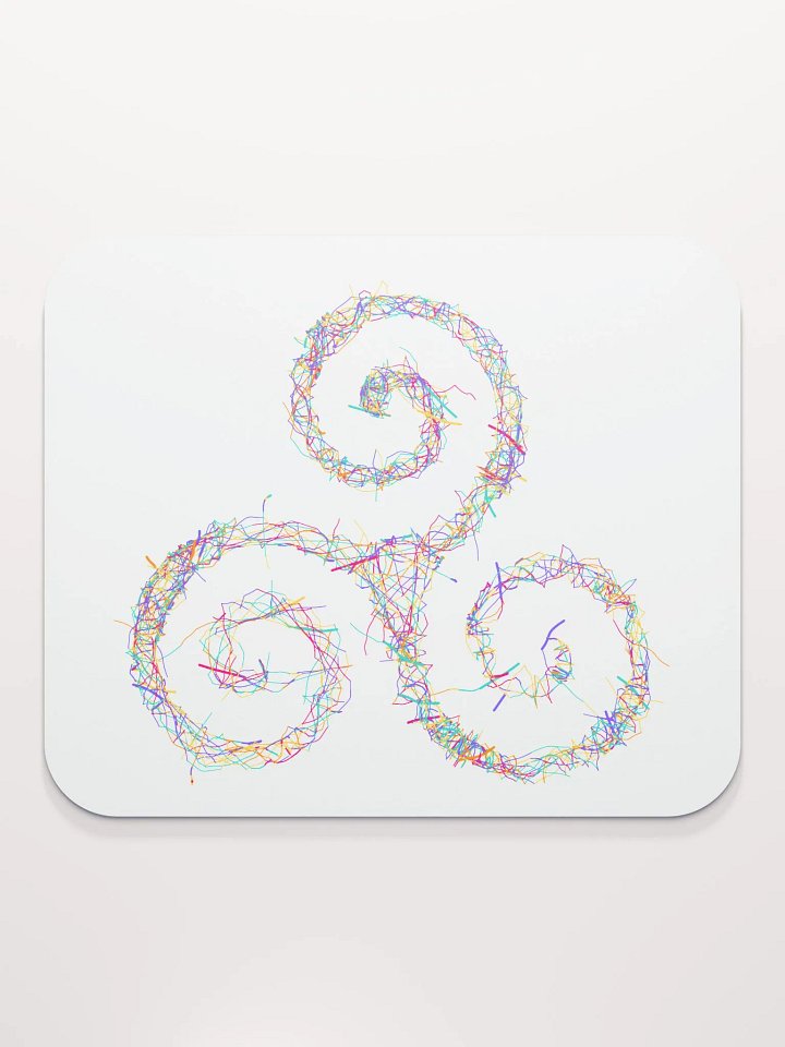 Neon Spirals Mouse Pad product image (2)