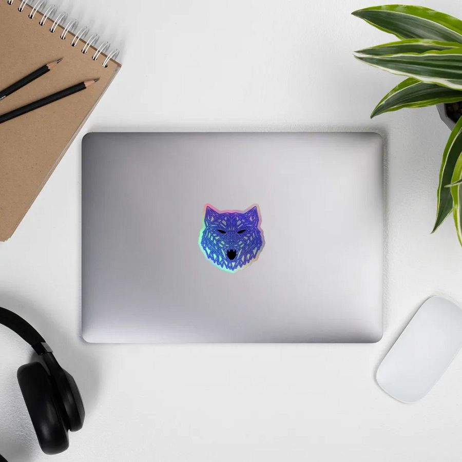 Neon Tiger Holographic Sticker product image (11)