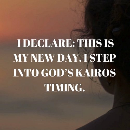 I declare this is my New Day, I step into my Kairos moment 
#reformationgeneration #newday #kairosmoment #prayershift #prayer...