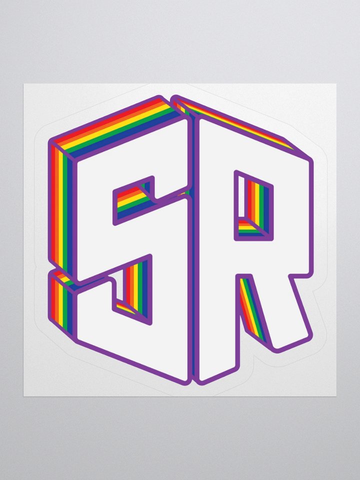 3D Rainbow Logo Sticker product image (1)