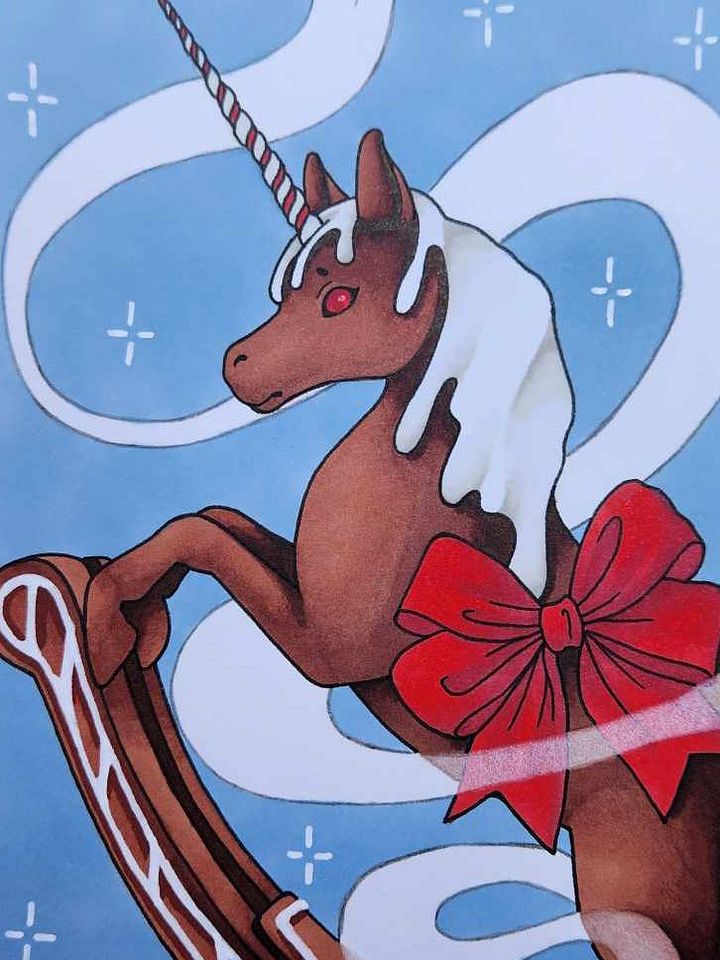 Dessin original Noël Licorne product image (1)