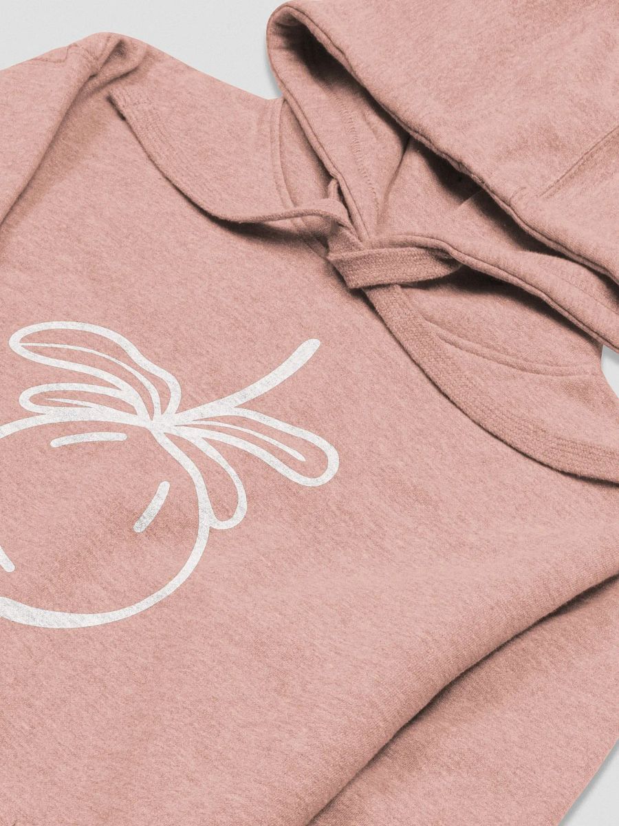 Pomegranate Hoodie Cotton Heritage Unisex Premium White Outline product image (36)