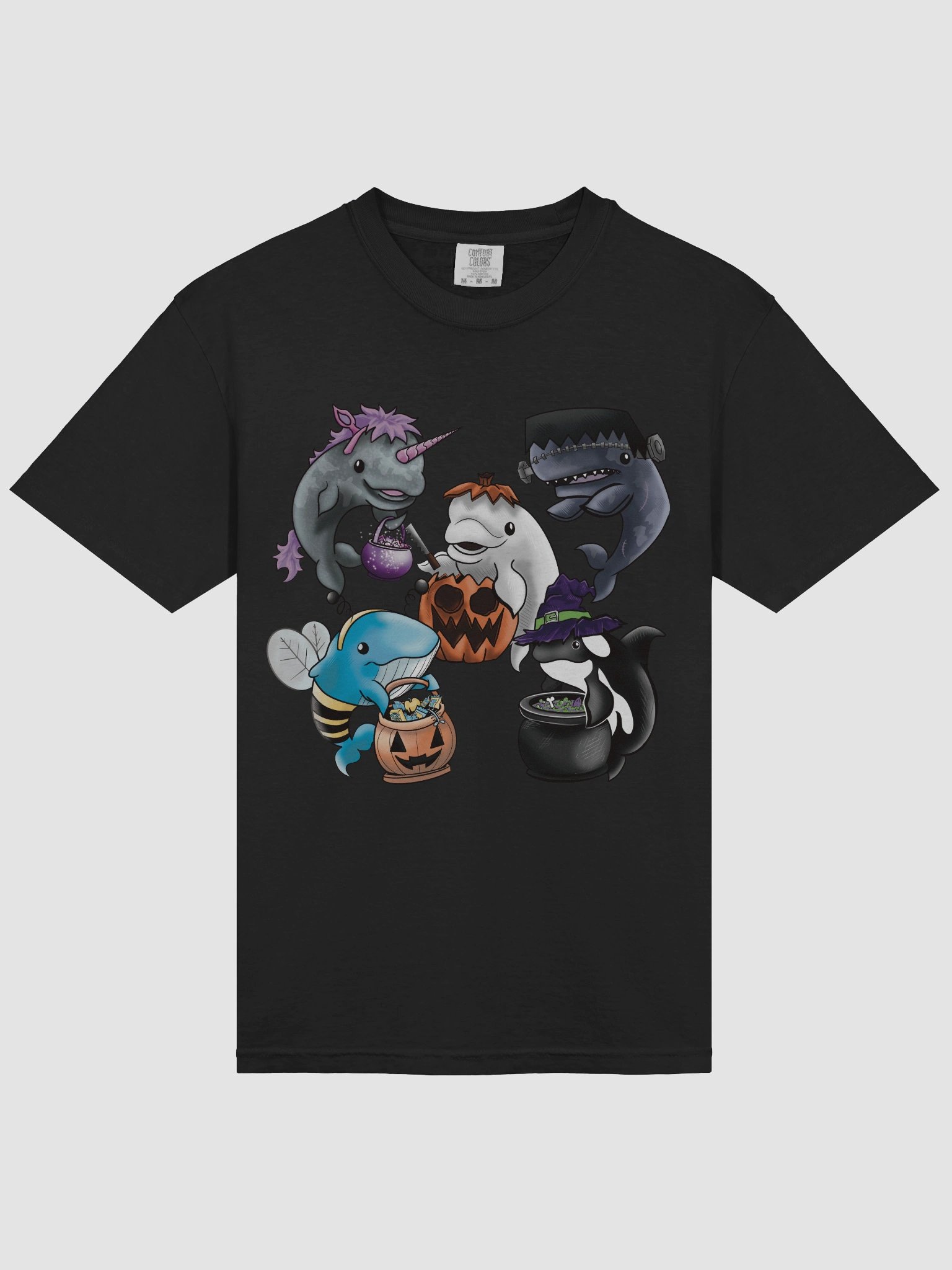 Halloween Whales T-Shirt product image (3)