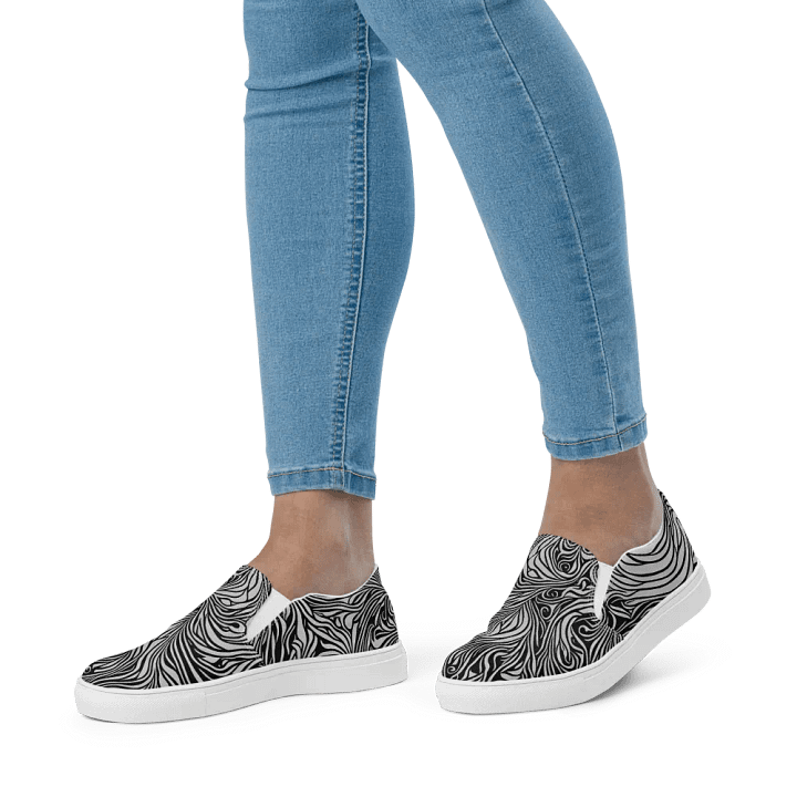 Ink Swirl Canvas Slip-Ons product image (2)