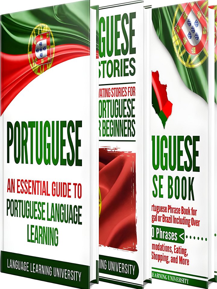 Portuguese - Learn Portuguese Fo r Beginners Including Portuguese Grammar, Portuguese Short Stories and 1000+ Portuguese Phrases product image (1)
