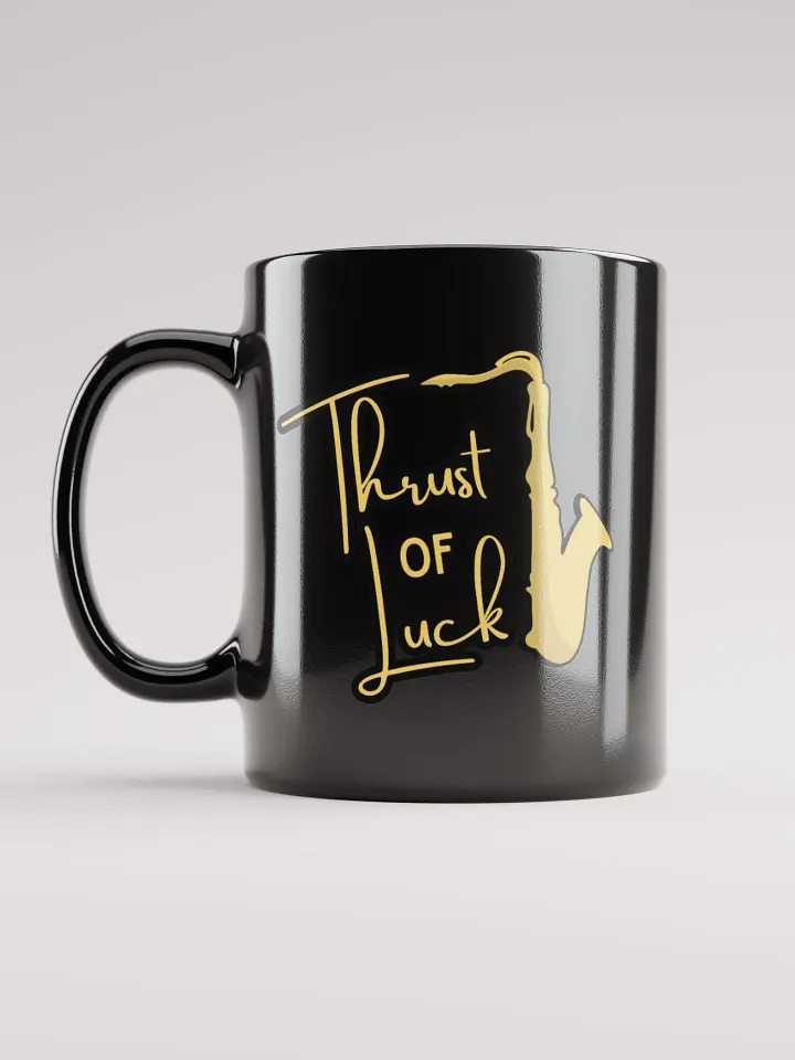 Thrust of Luck Black Glossy Mug product image (1)