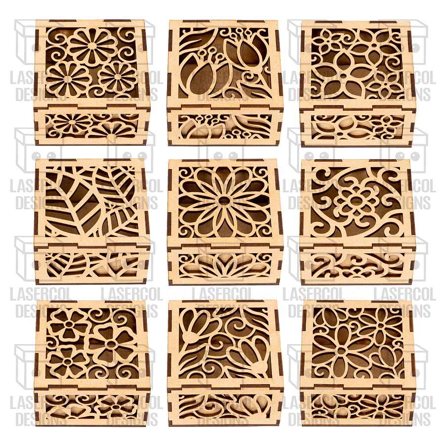 10 Boxes Set 1 (2 Sizes) - Laser Cut Files product image (3)