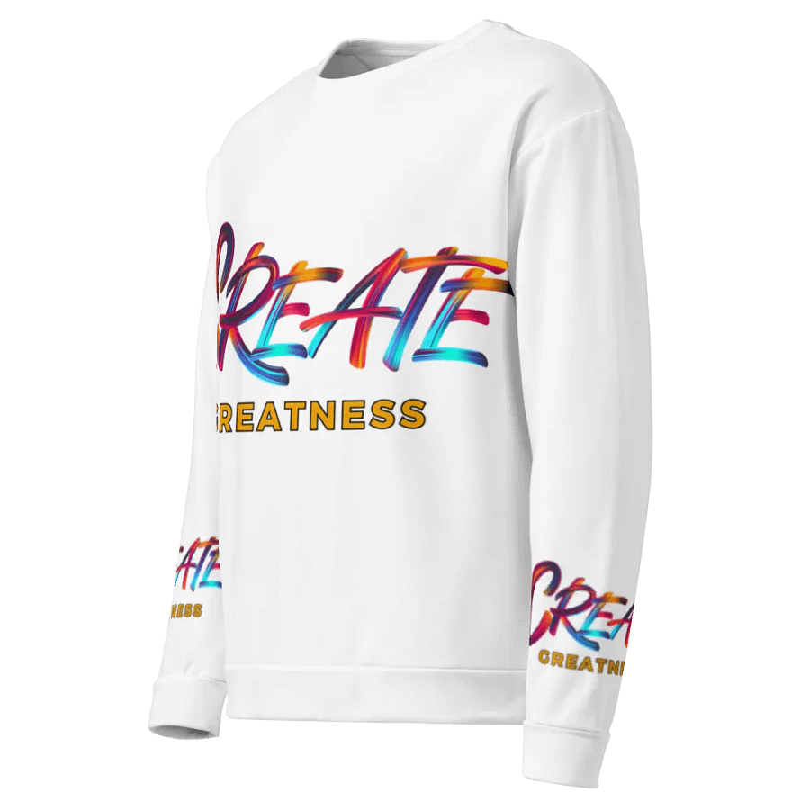 Create Greatness Vibrant Visionary Logo Print Sweatshirt product image (6)
