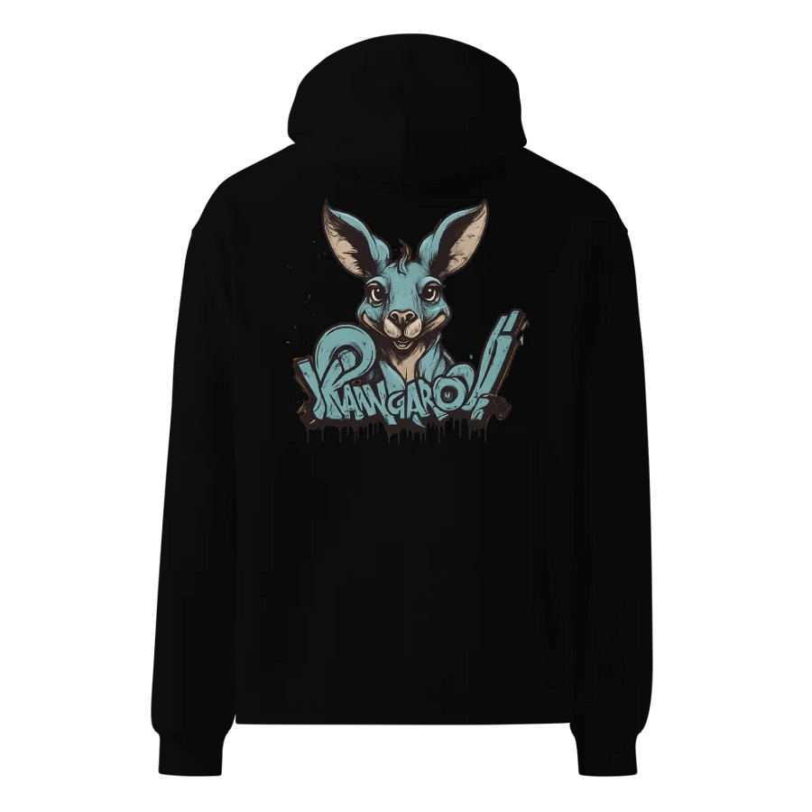 KAWGAROO! Playful Kangaroo Oversized Hoodie product image (3)