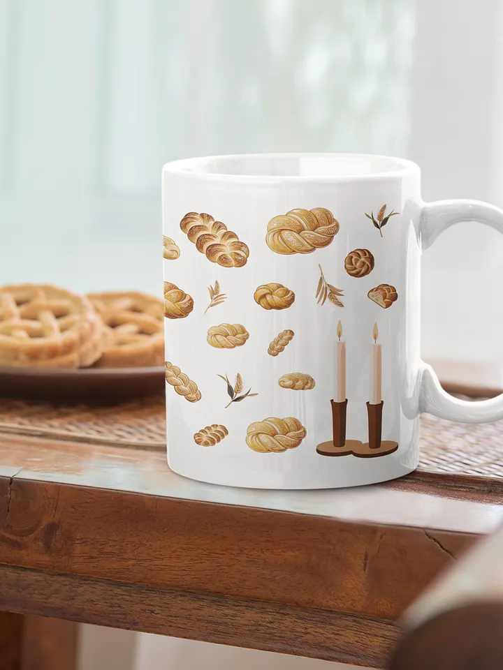 Pass the Challah White Mug product image (1)