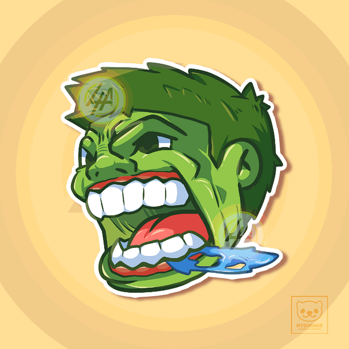 Hulk LFG Emote Sticker product image (1)