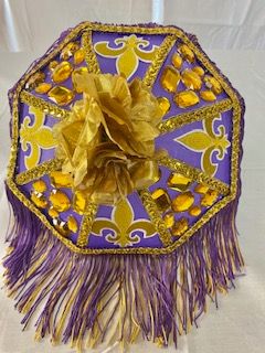 Purple & Gold Parade Parasol product image (1)