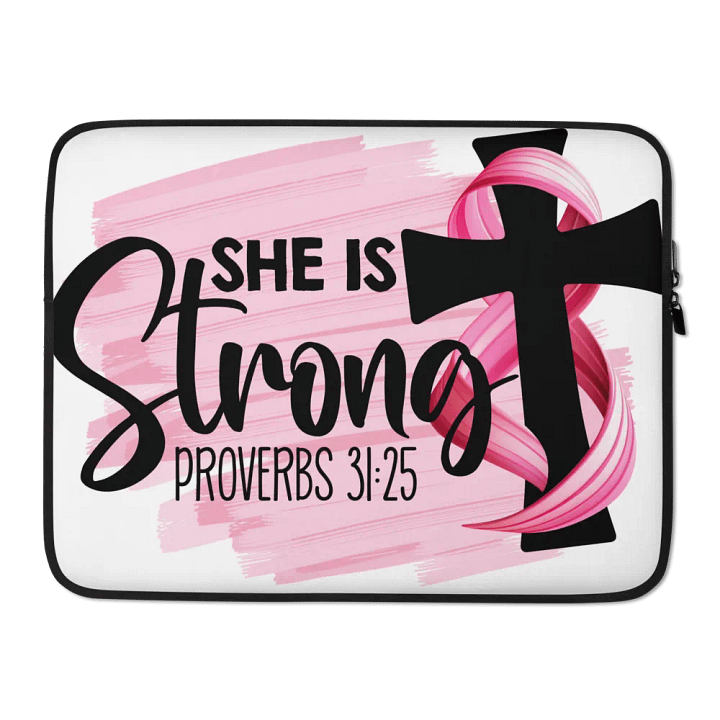 She Is Strong Laptop Sleeve product image (2)