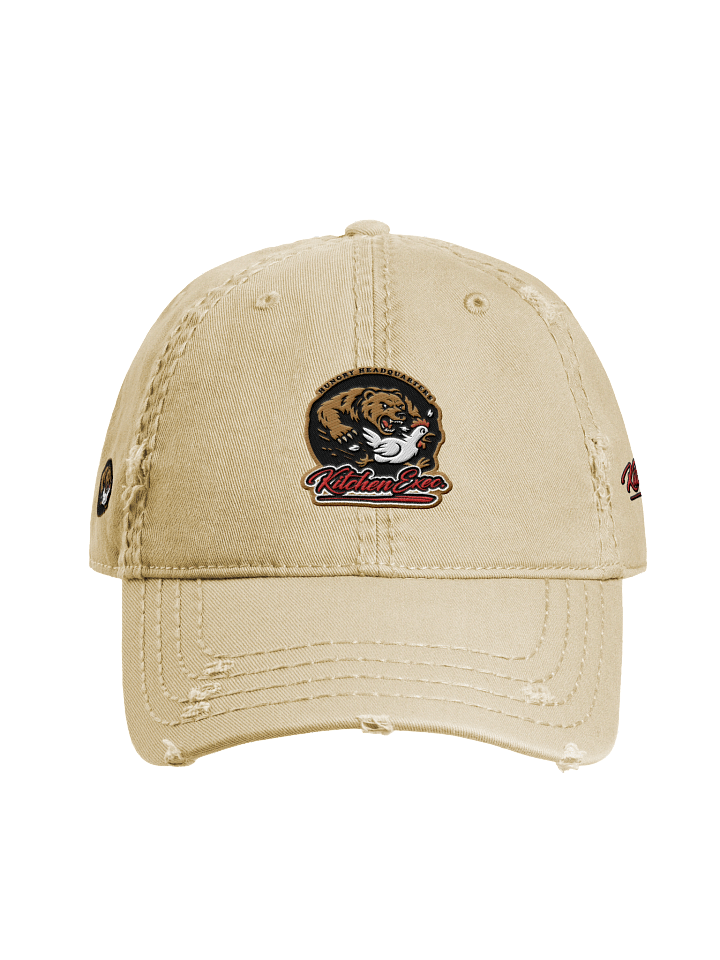 "Kitchen Execs." Distressed Dad Cap (Tan) product image (1)
