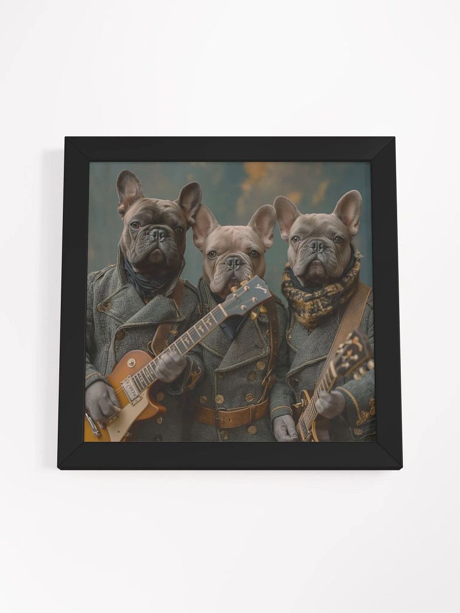 Frenchie Dog Rock Band Funny Animals Wall Art product image (39)