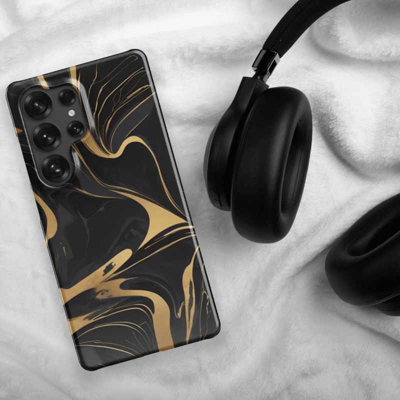 Snap Case for Samsung – Liquid Gold on Onyx product image (48)