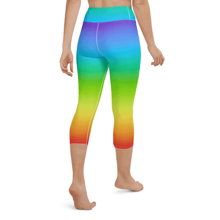 Rainbow Yoga Capri Leggings product image (2)