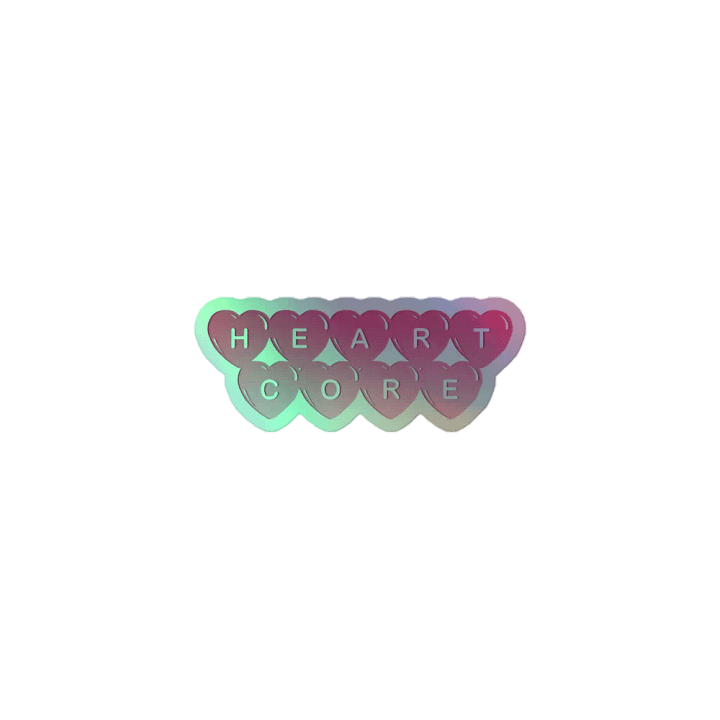 ♡ HEARTCORE ♡ - Holo Sticker product image (1)