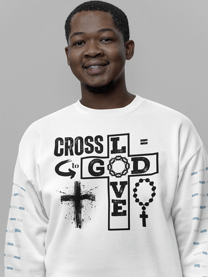 Cross Equal To God Love, Christian Faith, Heritage Sweater product image (1)