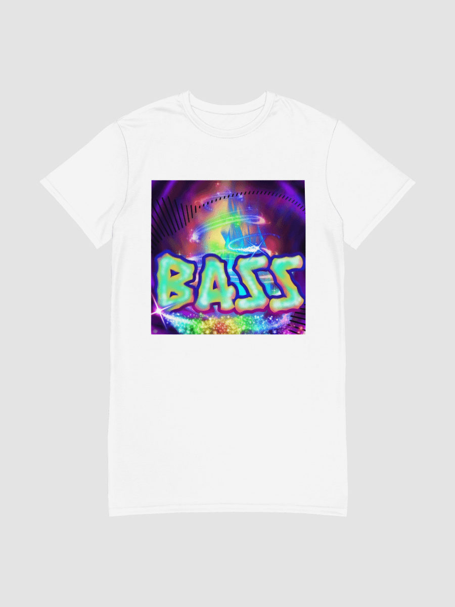 Hyper Bass Long T-Shirt Dress [White] product image (1)