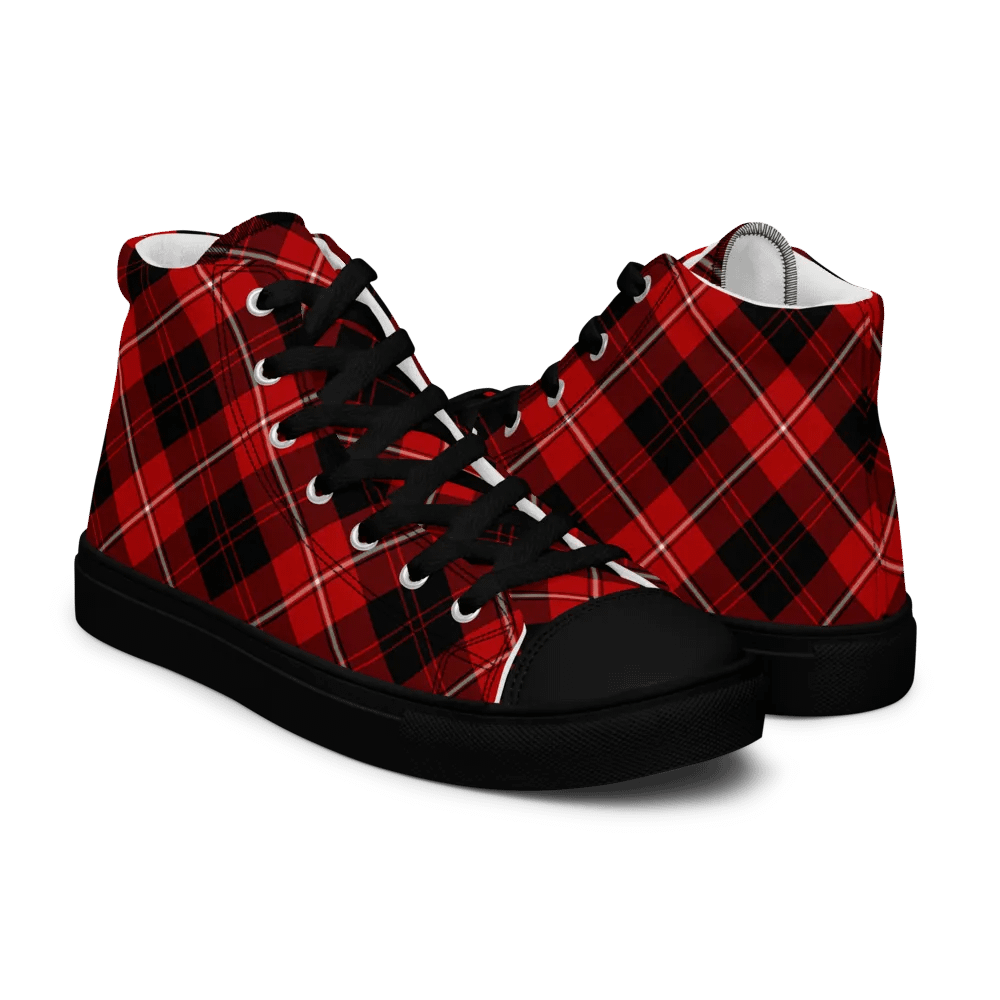 Cunningham Tartan Men's High Top Shoes product image (7)