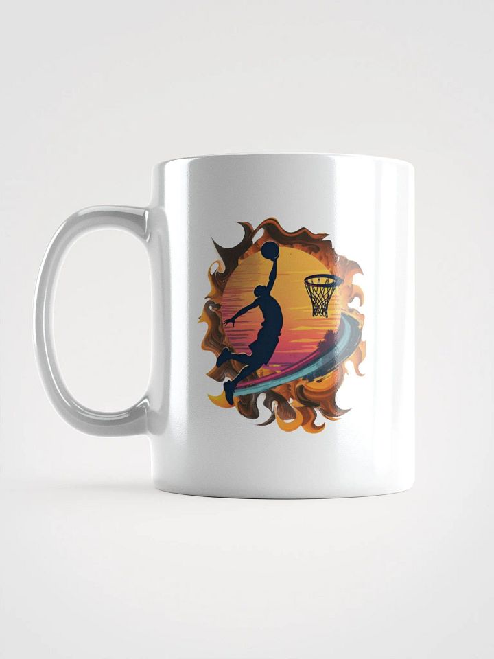 Space Shooter Basketball Sunset Slam Dunk Mug product image (1)