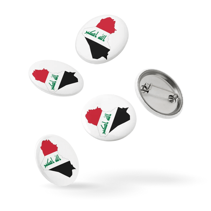 Iraqi Flag Pin Buttons Set product image (14)