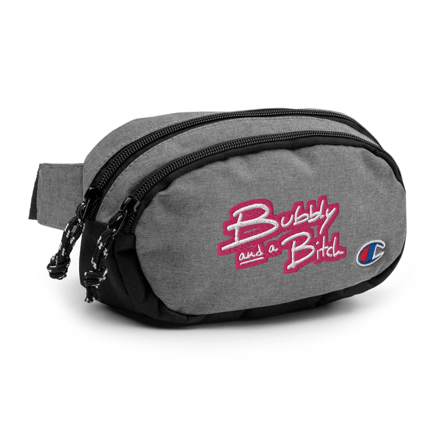 Bubbly and a B (pink bubble design 2) champion fanny pack product image (3)