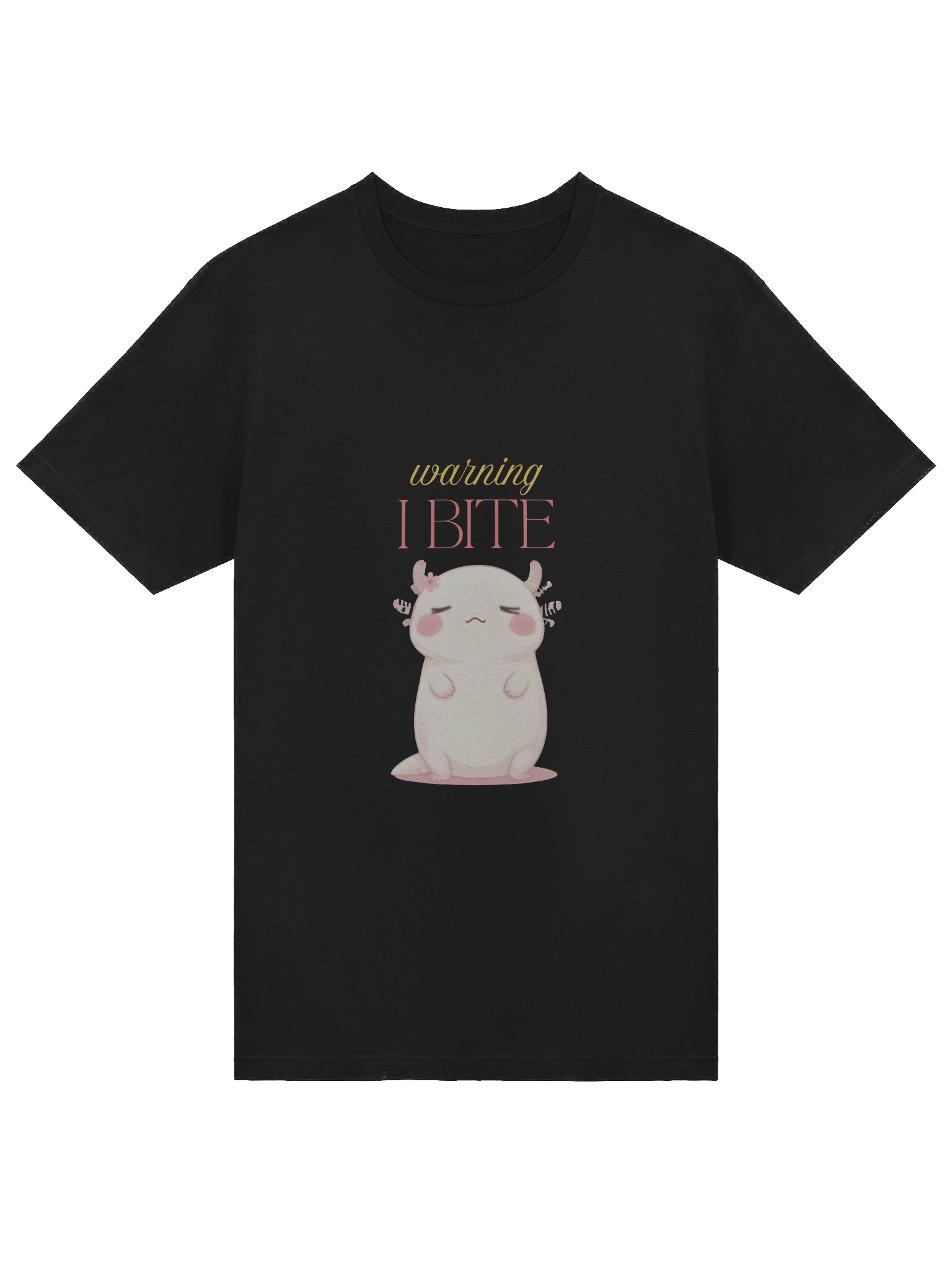 Bite Me Axolotl Warning T-Shirt product image (9)