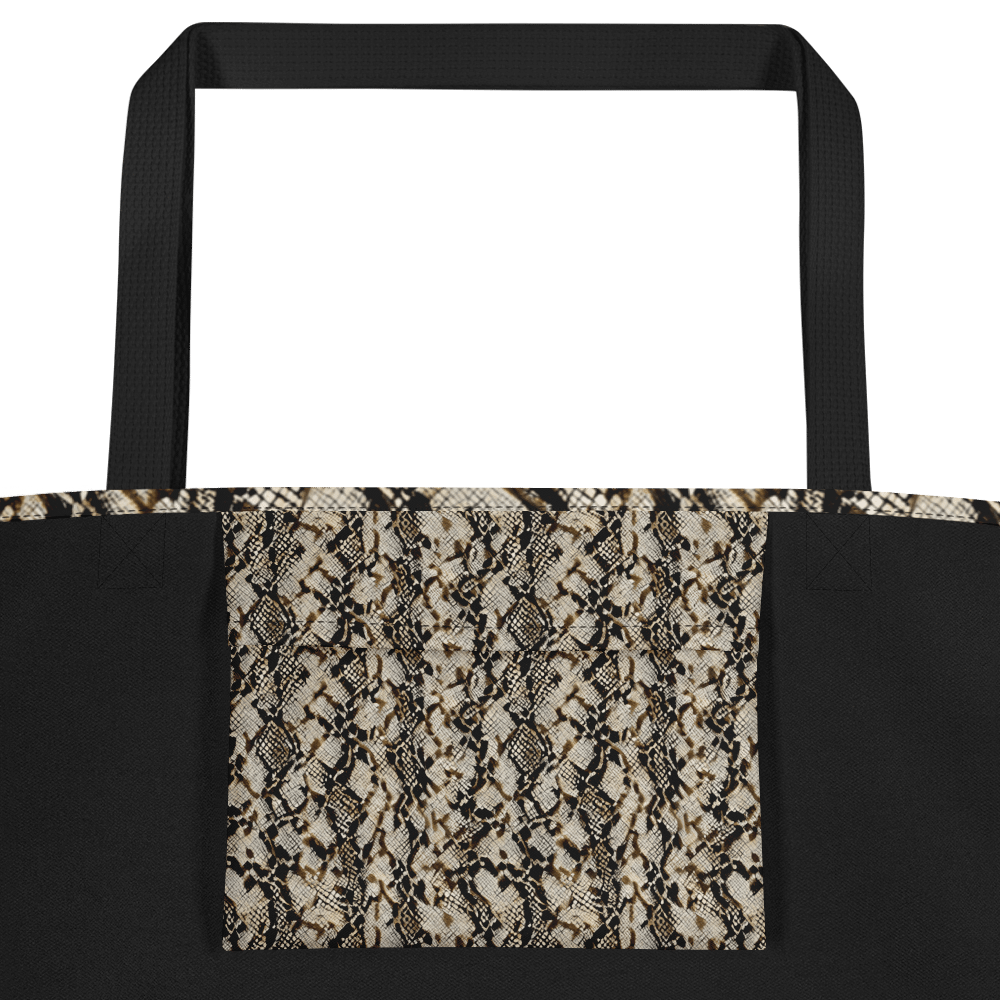 Beige Snake Pattern Tote Bag product image (2)