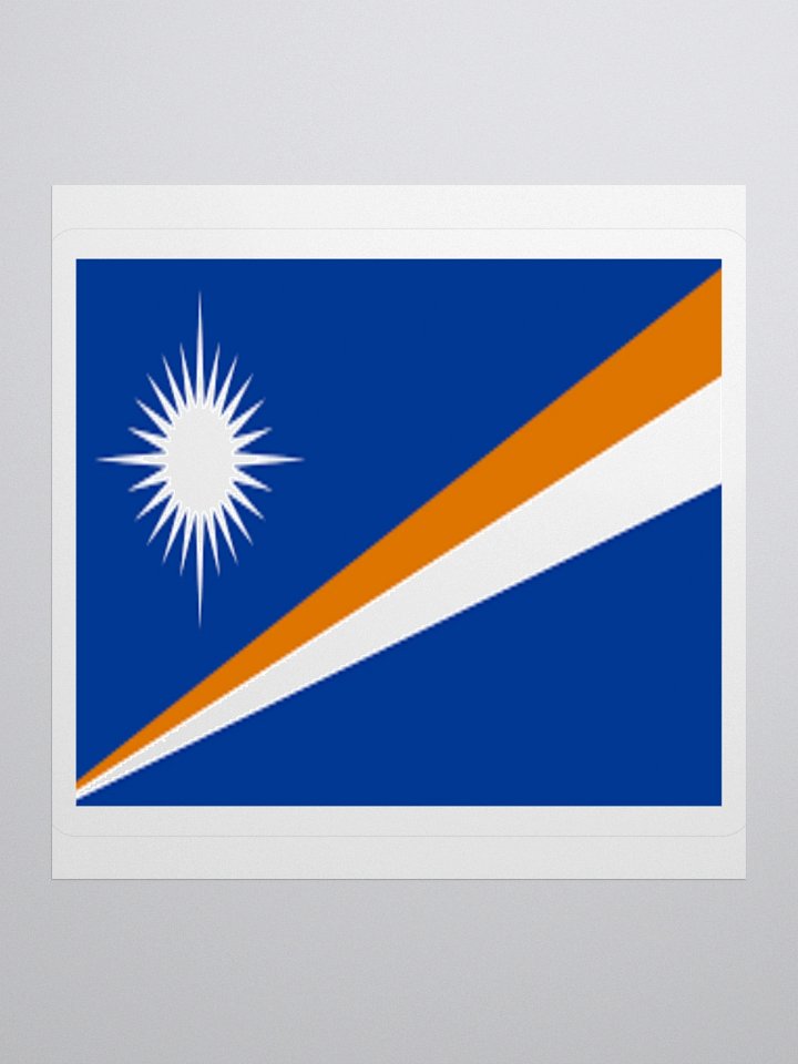 Marshall Islands National Flag Sticker - Exclusive Vinyl Design product image (2)