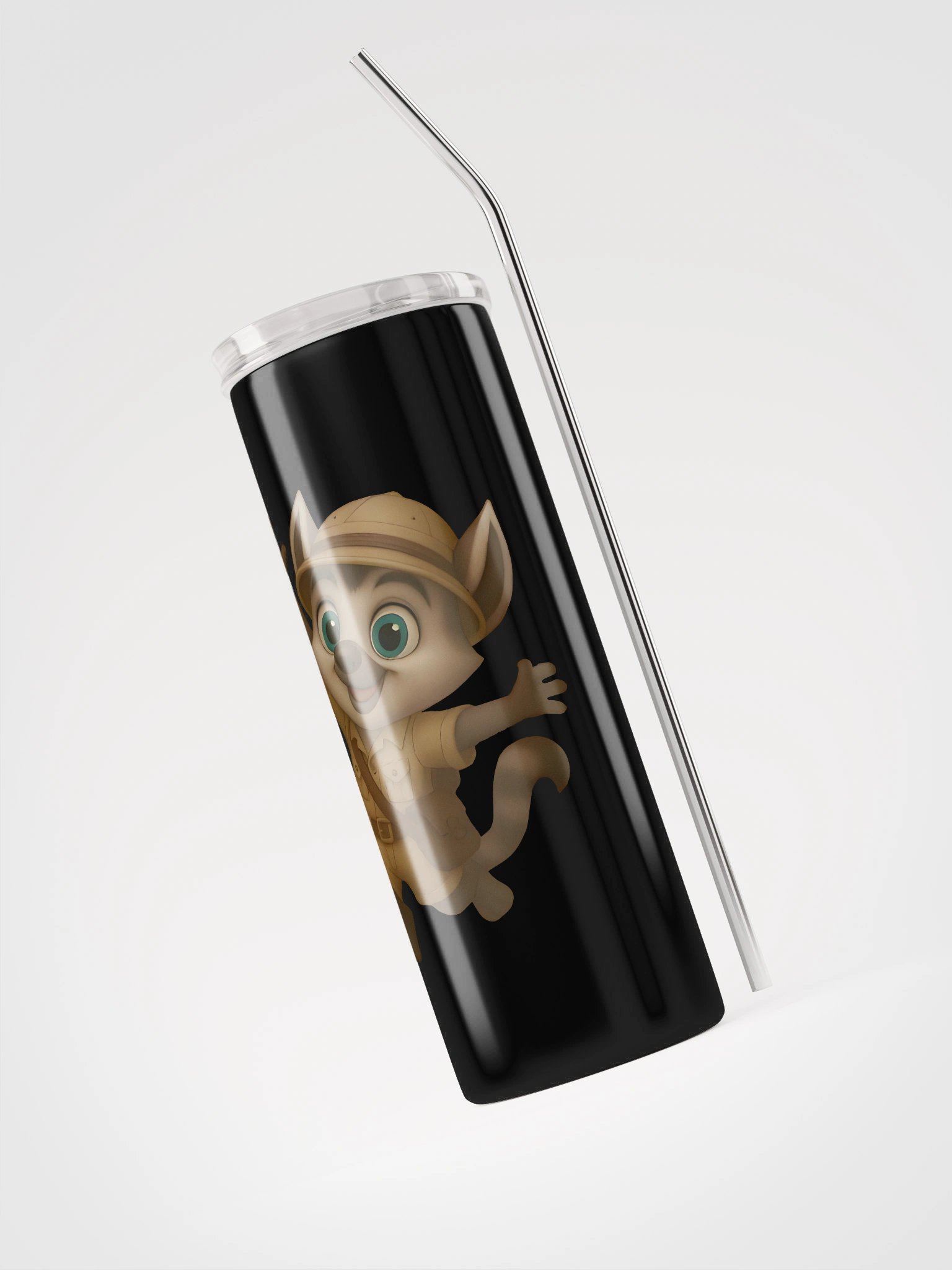 Stainless Steel Thumbler jungle lemur product image (6)