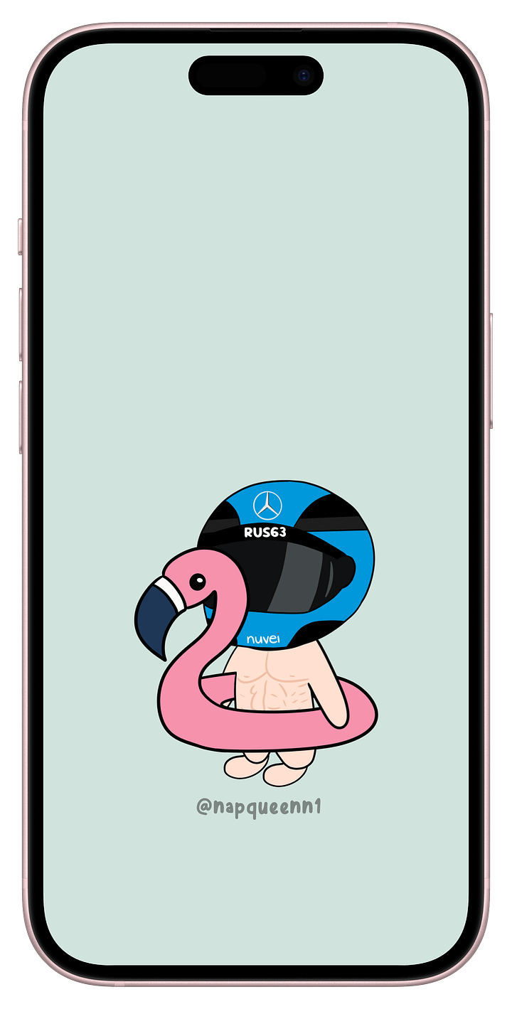 Flamingo George - Phone Wallpaper product image (1)