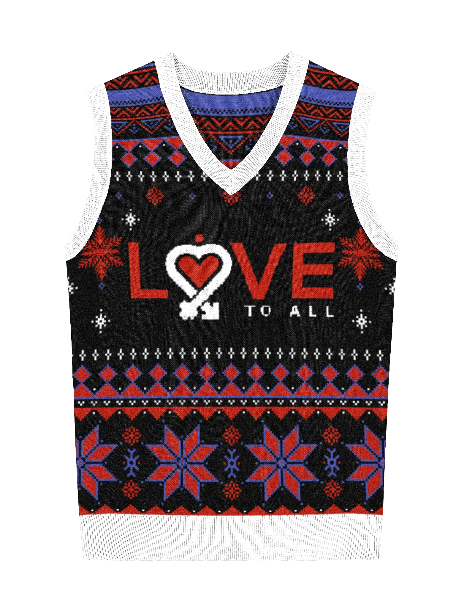 L2A Ugly Holiday Red V-Neck product image (2)