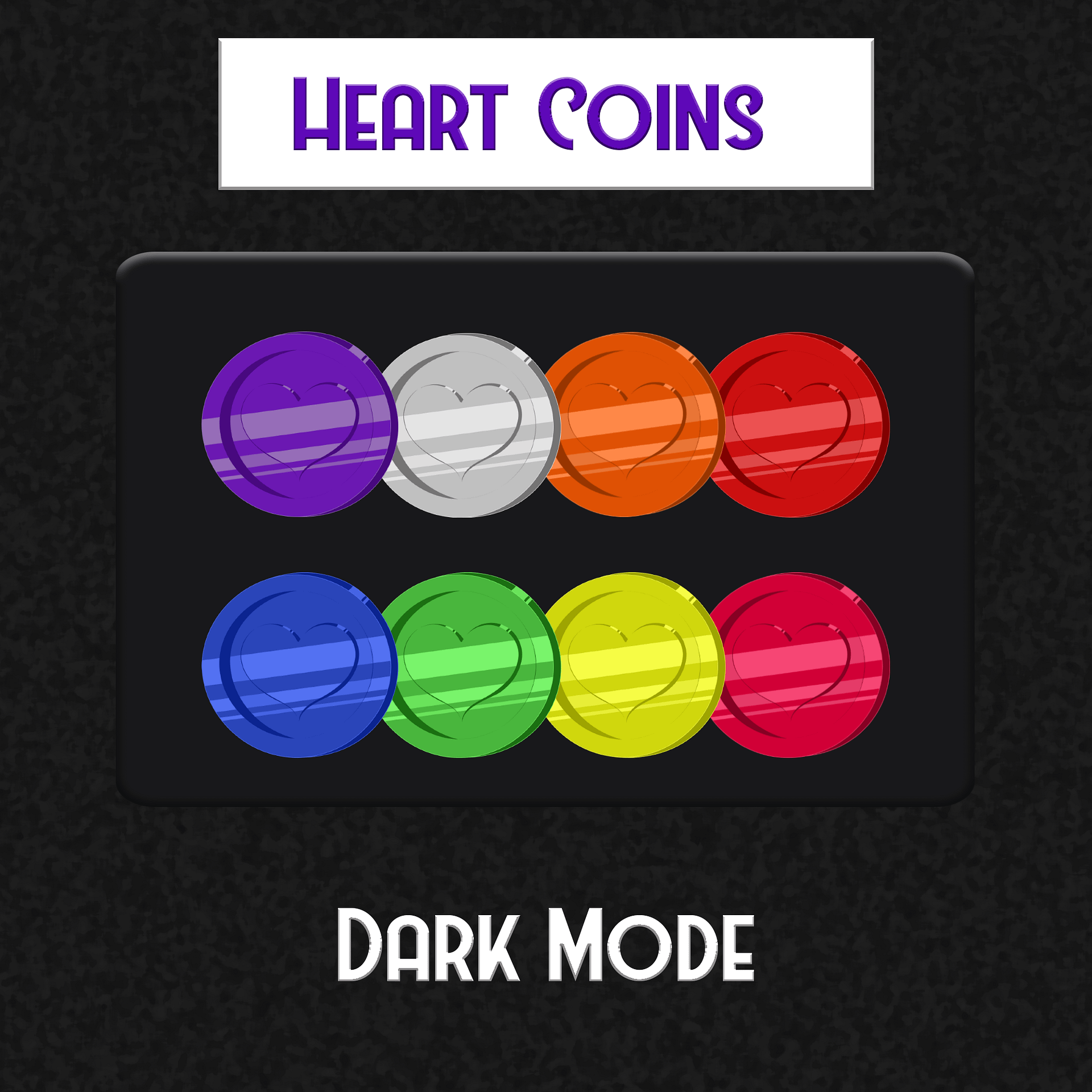 Heart Coin Sub Badges or Bit Badges product image (2)