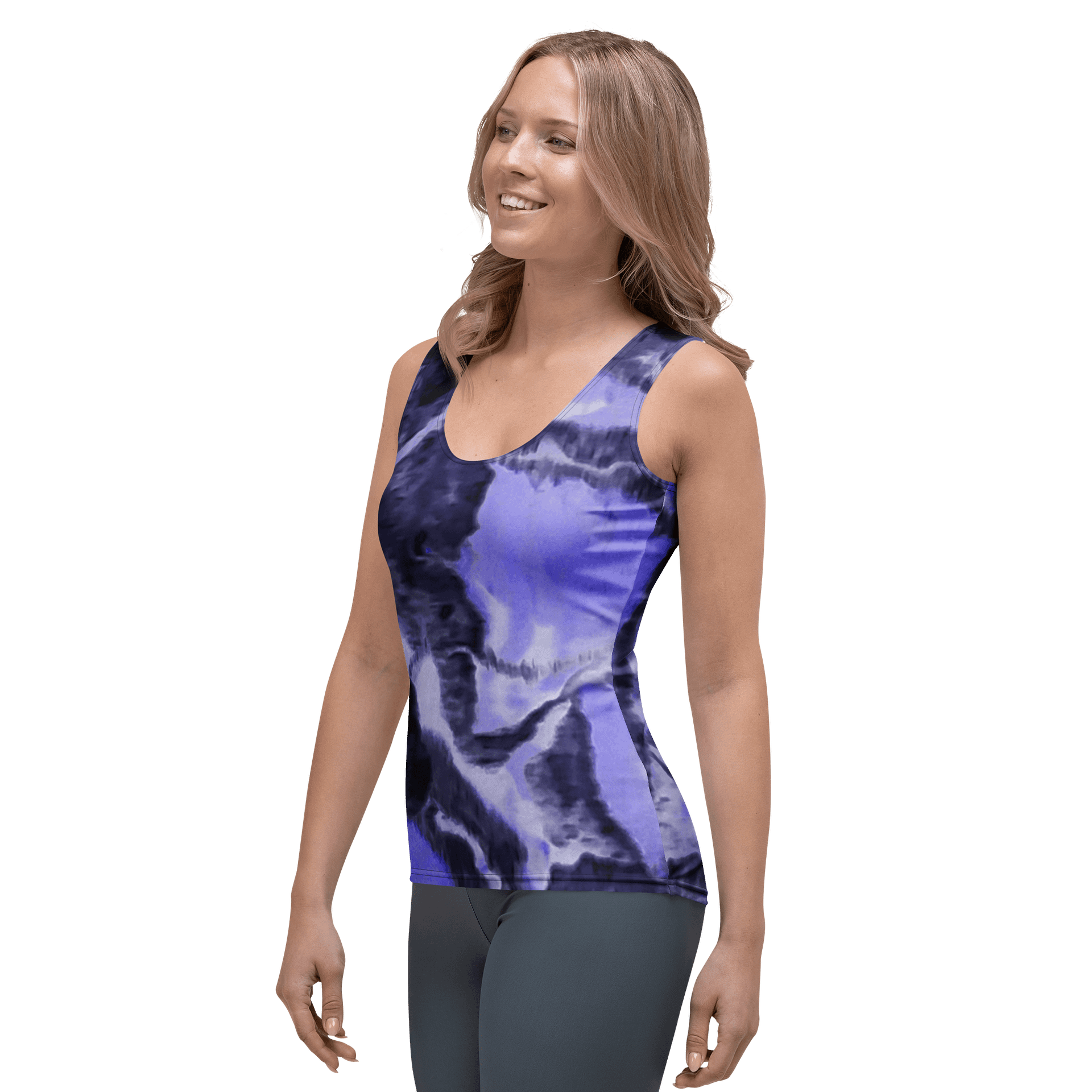 Purple Fluid Art Tank Top product image (3)